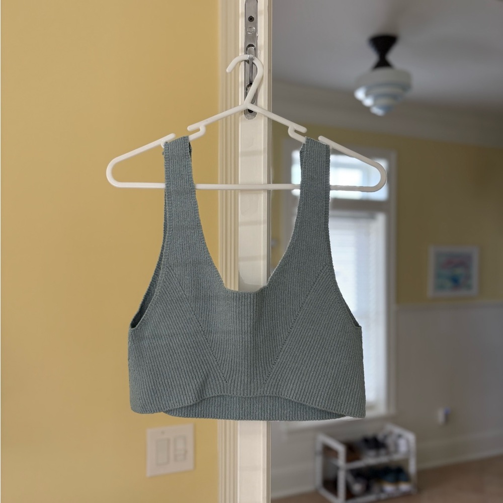 knititude cropped knit top